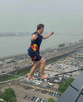 Jaan Roose Jolts Marina-Lagos Skyline with Extreme Sports