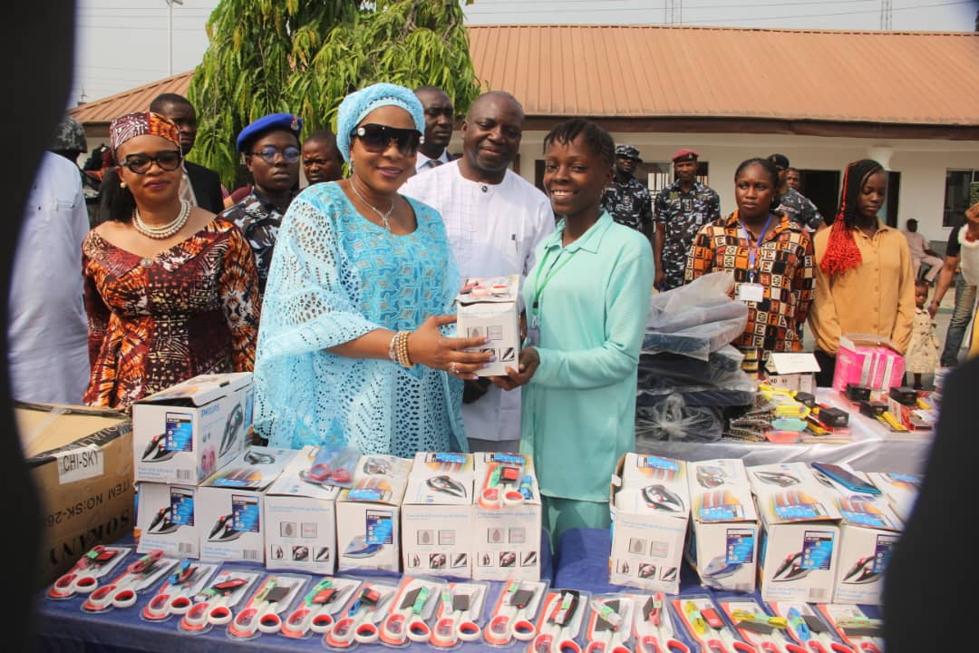 Mrs. Otti Pledges Support for Skill Acquisition, Empowers 233 Girls with Startup Packs