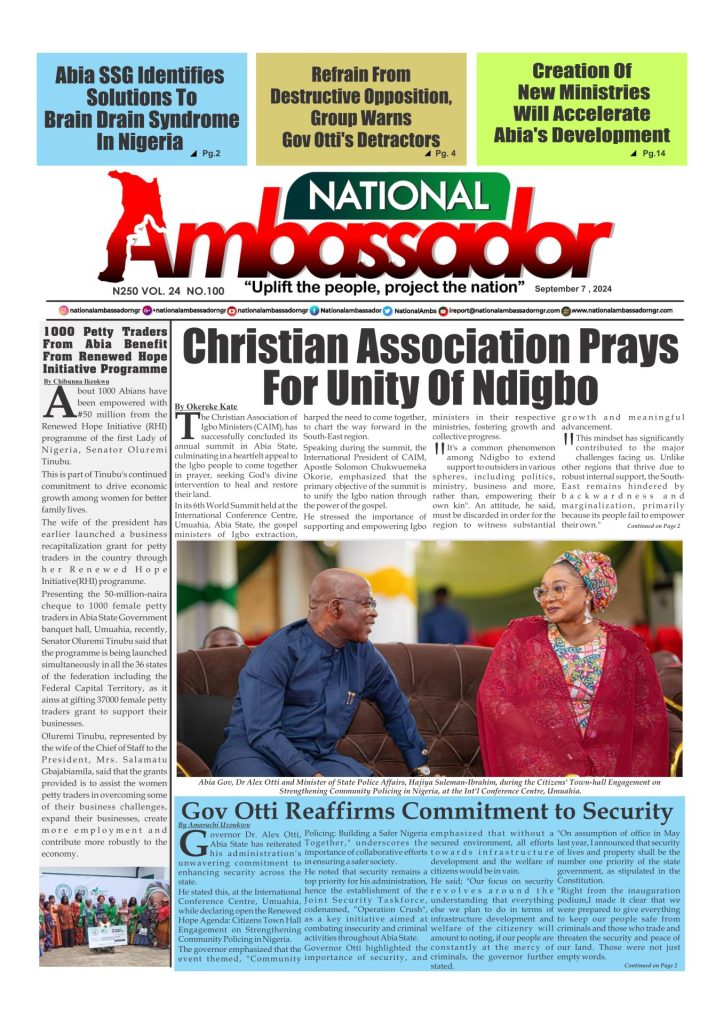 National Ambassador - September 7, 2024 Edition (Vol. 22 No. 107)