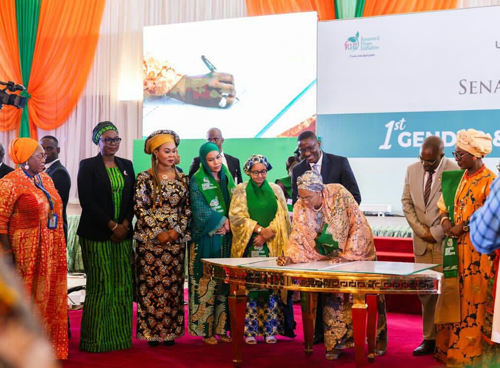 Senator Oluremi Tinubu, Abia First Lady and others signs UNFPA compact to combat gender-based violence.