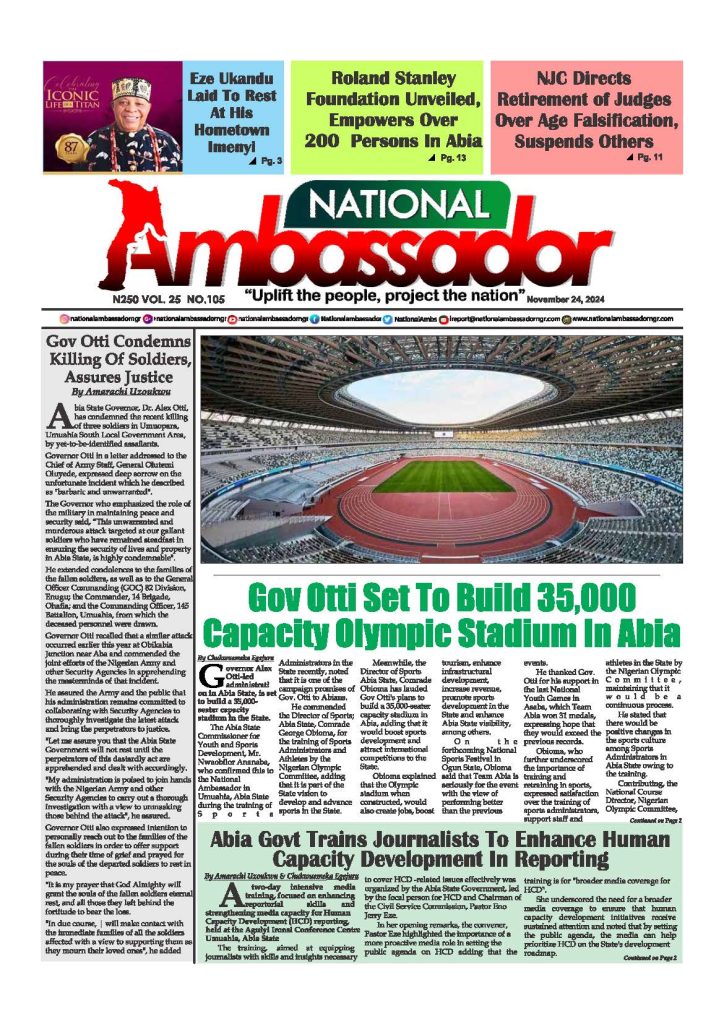 National Ambassador - November 24, 2024 Edition