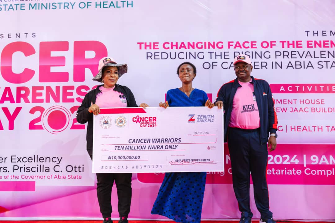 Cancer Awareness Day: Abia First Lady Donates ₦10 Million, Advocates Unity in Cancer Fight