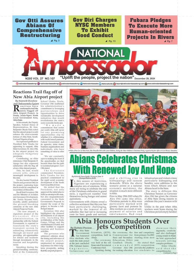 National Ambassador - December 29, 2024 Edition