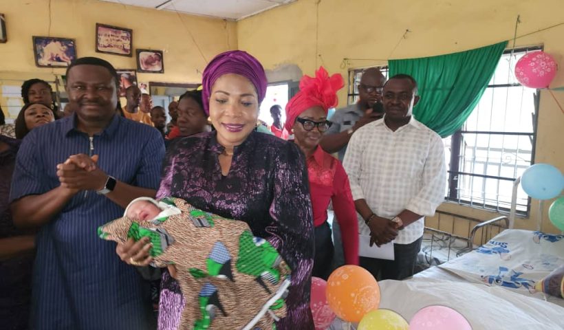 Abia First Lady Welcomes First Baby of 2025, Advocates for Exclusive Breastfeeding