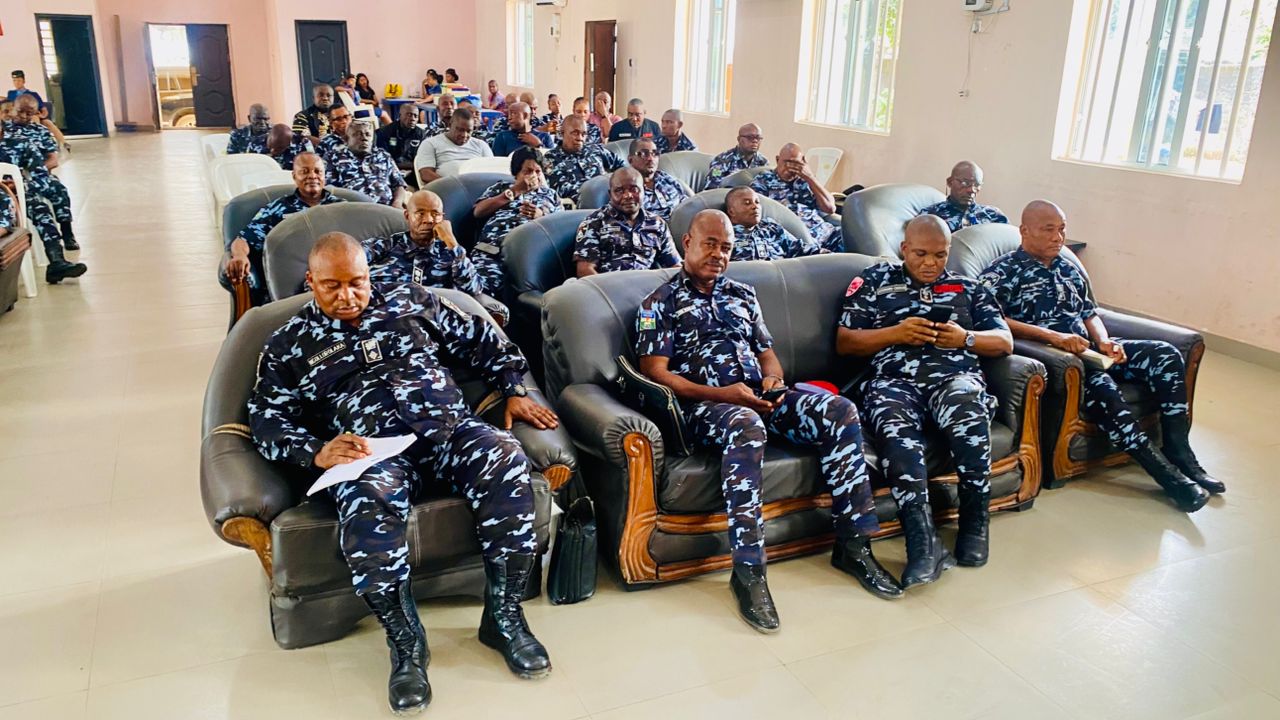 Commissioner of Police, Abia State Command,  Holds Strategic Meeting