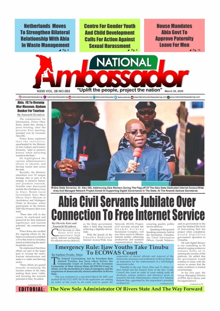 National Ambassador Newspaper - March 30, 2025 Edition (Vol. 28 No. 003)