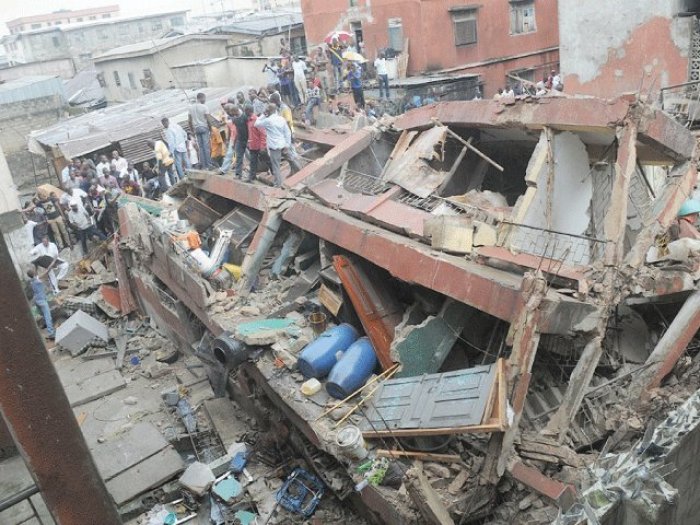 10 Escape Death As Four-Storey Building Collapses In Aba