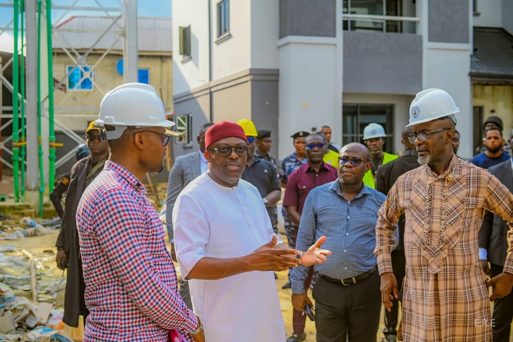 Gov Fubara Inspects Permanent Secretaries’ Quarters, Vows To Relocate Airport Road Dumpsite