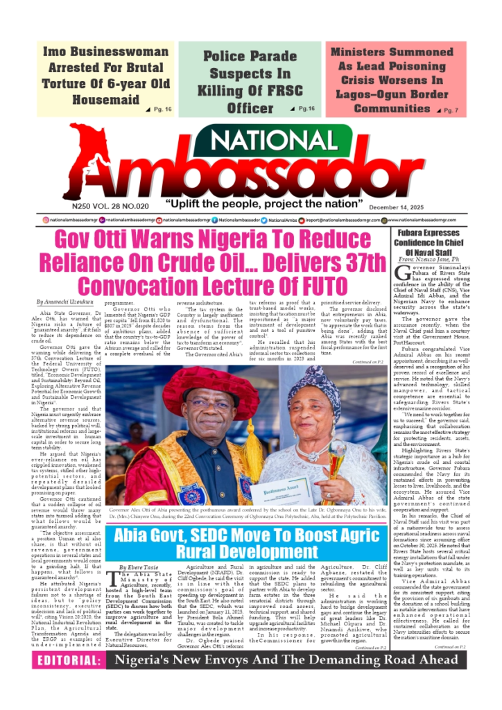 National Ambassador Newspaper - December 14, 2025 Edition (Vol. 28 No. 020).pdf
