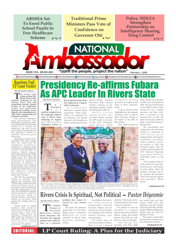 National Ambassador Newspaper - February 1, 2026 Edition (Vol. 28 No. 022)