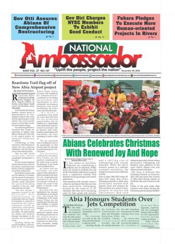 National Ambassador - December 29, 2024  Edition