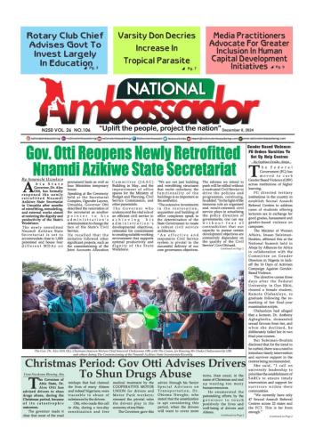 National Ambassador - 8 December 2024 Edition (Vol. 22 No. 113)
