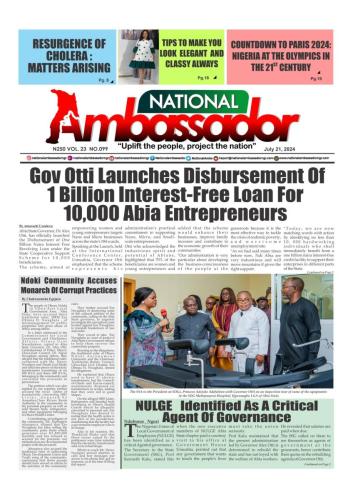 National Ambassador - July 21, 2024 Edition (Vol. 22 No. 105)
