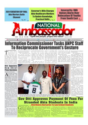 National Ambassador - June 24, 2024 Edition (Vol. 22 No 104)