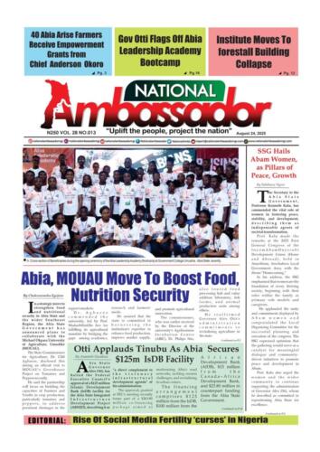 National Ambassador Newspaper - August 24, 2025 Edition (Vol. 28 No. 013)