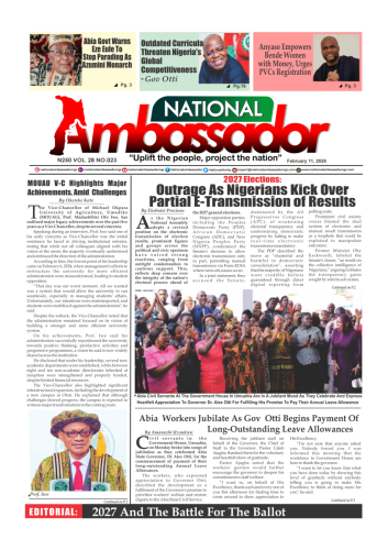 National Ambassador Newspaper - February 11, 2026 Edition (Vol. 28 No. 023)