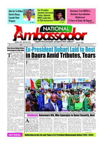 National Ambassador Newspaper - July 21, 2025 Edition (Vol. 28 No. 010)
