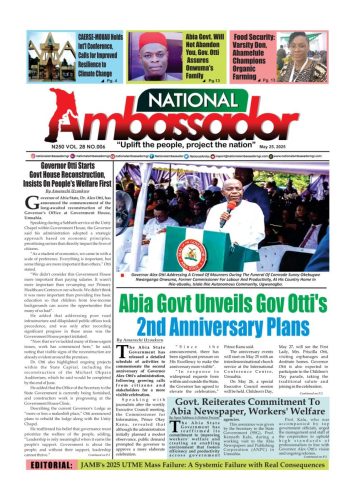 National Ambassador Newspaper - May 25, 2025 Edition (Vol. 28 No. 006)
