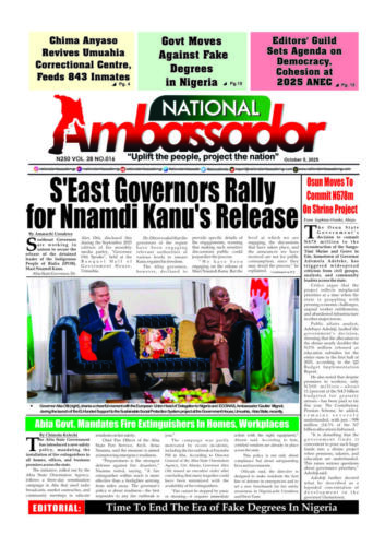 National Ambassador Newspaper - October 5, 2025 Edition (Vol. 28 No. 016)