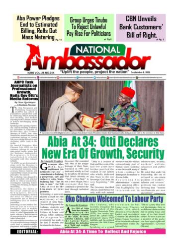National Ambassador Newspaper - September 8, 2025 Edition (Vol. 28 No. 014)