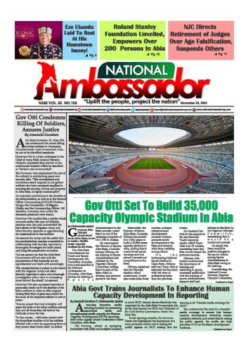 National Ambassador - November 24, 2024 Edition (Vol. 22 No. 112)