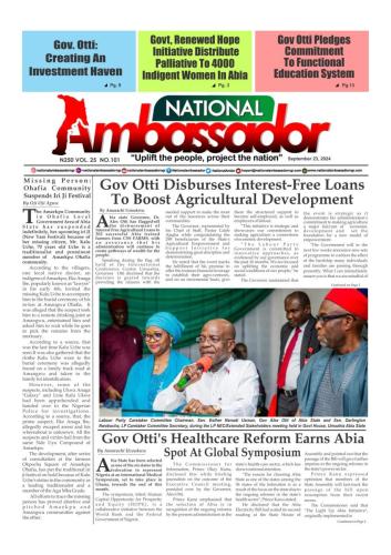 National Ambassador - September 23, 2024 Edition (Vol. 22 No. 108)